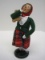 Byers Choice Ltd. The Carolers Girl w/ Gingerbread Man Limited 6/100 Edition