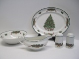 Johnson Brothers Fine China Victorian Christmas Pattern Serving Pieces