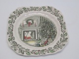 Johnson Brothers Merry Christmas Pattern Square Plate