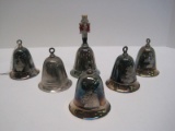 6 Kirk Stieff Silverplate Musical Christmas Bells