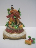 Fitz & Floyd Twelve Days of Christmas Partridge in A Pear Tree Figural Music Box