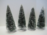 Department 56 Village 4 Frosted Topiary Trees