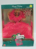 Mattel Happy Holidays Barbie Special Edition 1990 w/ Shimmering Ornament