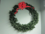 Christmas Wreath w/ Red Bow