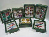 Lot - Christmas Classic Hand Decorated Glass Ornaments Snowmen, Stars & Others