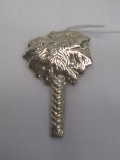 Stamped 925 Palmetto Tree Brooch/Pendant