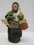 Byers Choice Ltd. The Carolers Market Day Woman w/ Goose © 1995