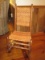 Mixed Wood Rocker w/ Woven Back/Seat