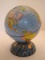 Ohio Art Litho tin Globe Bank w/ Zodiac Signs on Base