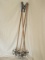 2 Pair - Early Bamboo & Leather Ski Poles