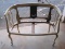 Curved Back Settee w/ Traditional Design Accents/Great Project Needs TLC