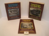 3 Books Covered Bridges of The South, Middle Atlantic & Middle West by Richard Sanders Allen