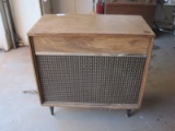 Mid-Century Modern Airline Stereophonic Console w/ Turn Table, AM/FM Radio