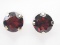 14kt Gold Garnet Stud Earrings