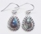 Sterling Silver Labradorite Earrings App. 4.6g.