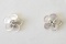 14kt Gold Diamond Mother of Pearl Flower Jacket Earrings