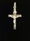 Sterling Silver Crucifix Jesus on The Cross Pendant