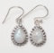 Sterling Silver Moonstone Earrings