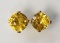 14kt Yellow Gold Yellow Sapphire September Birthstone Earrings