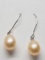 14k Freash Water Pearls 1.5ct. Earrings