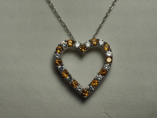 Sterling Silver Citrine Necklace