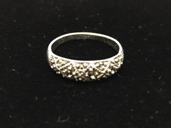 Sterling Silver Marasite Ring