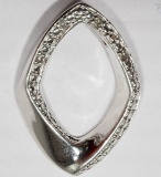 Sterling Silver Diamond Pendant