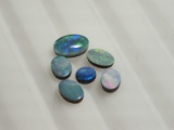 6 Opal Doublet October Birthstone App.Wt 2.5ct.