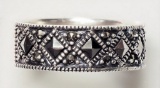 Sterling Silver Marcasite Ring