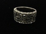 Sterling Silver Marasite Ring