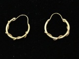 14kt Yellow Gold Vine Earrings