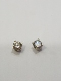 14k White Gold Diamond 0.18ct. Earrings