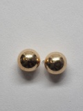 10k Yellow Gold Freash Water Pearls 2-in-1 Reversible Earrings