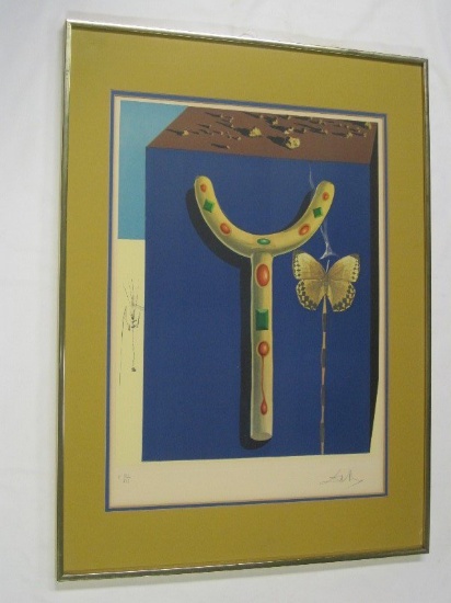 "The Crutches" Artist Signed Salvador Dali 1971