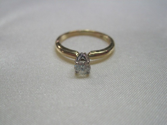 .20ct. Round Diamond Solitaire Ring Mounted in 14kt Two-Tone