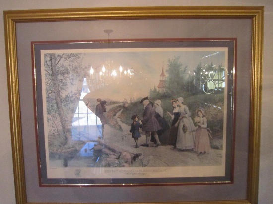 "Sunday Morning in Sleepy Hollow" by Jennie Browns Cowbe Artist Print