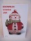 Snowman Cookie Jar w/ Christmas Tree