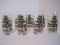8 Nikko Happy Holidays Tumblers/Highball 12oz. Glasses Christmas Tree Pattern
