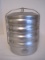 Vintage Regal Aluminum 5 Tier Stacking Miners/camping/Picnic Lunch Pail Box