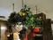 Hanging Pot Rack w/ Baskets, Fruits, Greenery & Lights