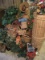 Lot - Decorative Baskets, Silk Plants, Fruit Arrangement, Cornucopia, Etc.