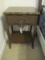 Dixie Furniture French Provincial Style 1 Drawer Night Stand w/ Base Shelf Painted Finish