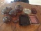 Glassware Lot - Amber Glass Saucepans, Casserole Dishes, Baking Trays, Pots, Etc.