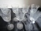 7 Libby Rock Sharp Halifax Pattern Frosted Sherry Glasses