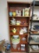 Wooden 5 Tier Shelf w/ Contents