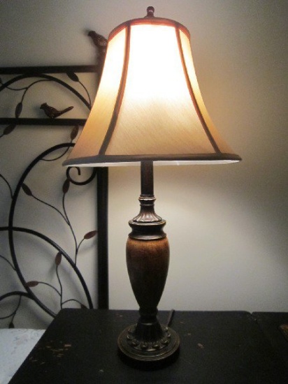 Urn Design Bronzed Ornate Motif Lamp