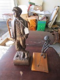 Lot - Ceramic/Brown Golfer Statue 17