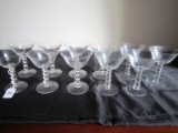 11 Imperial Candlewick Margarita Glasses