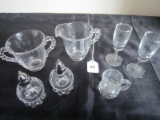 Misc. Imperial Candlewick Lot - Salt/Pepper Shakers, Pair Creamer/Sugar, Shot Glasses