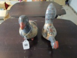 Pair - Ceramic Decorative Birds